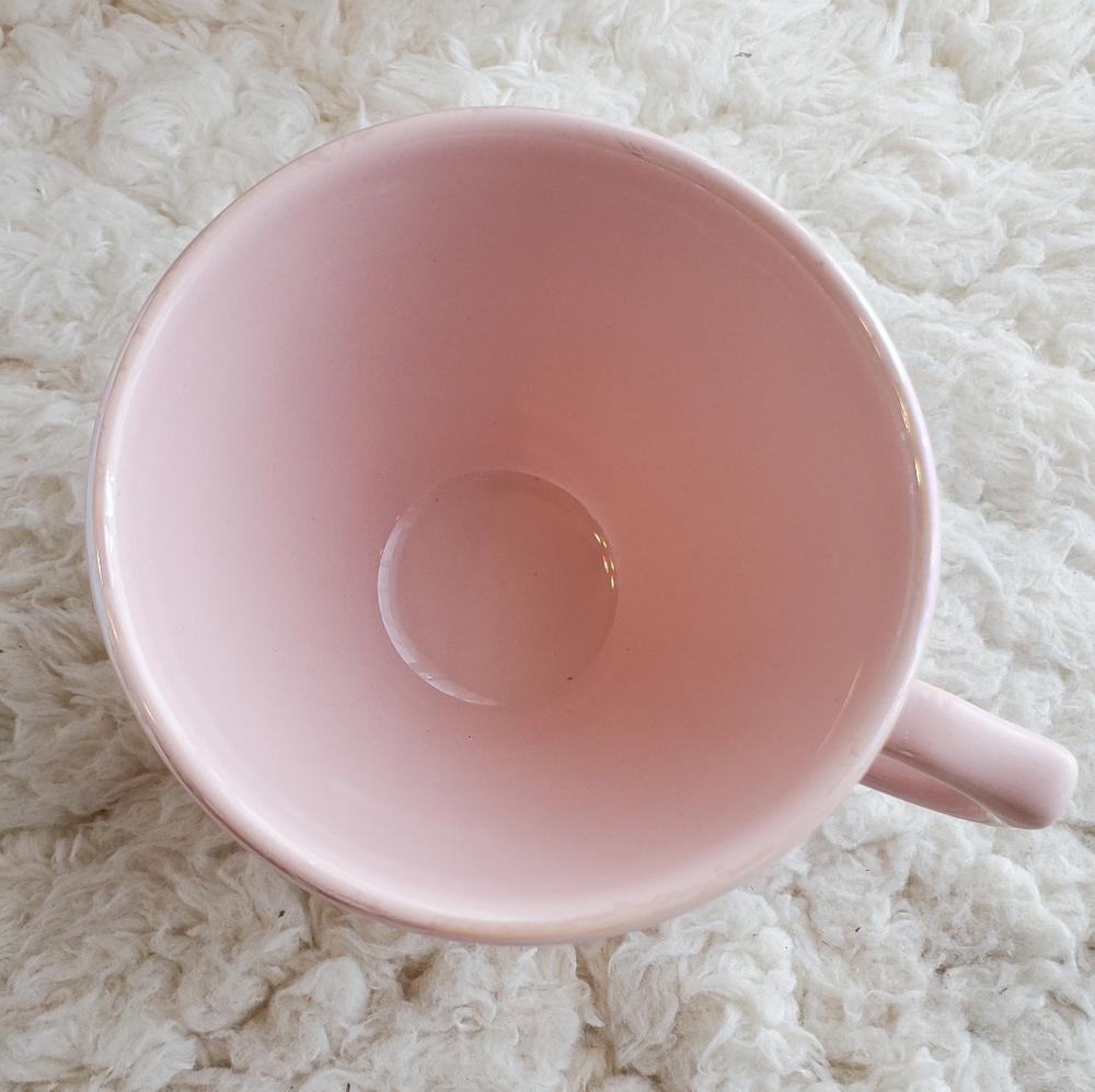 Anthropologie Lustre Latte - pink irridescent cup - Picture 4 of 10